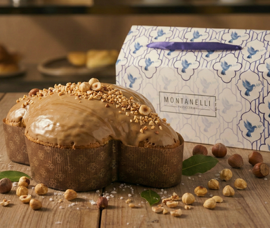 Colomba gianduia e albicocca
